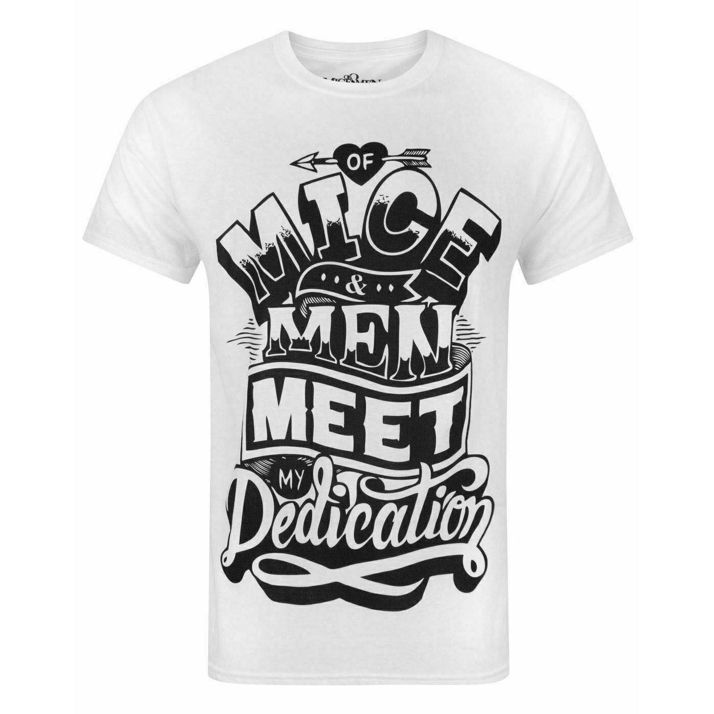 Image of T-shirt Herren Weiss Bedruckt L