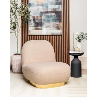 Beliani Fauteuil en Bouclé Moderne LOVIISA  