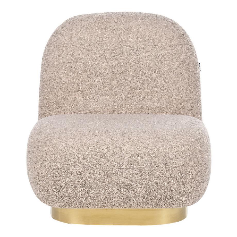 Beliani Fauteuil en Bouclé Glamour LOVIISA  