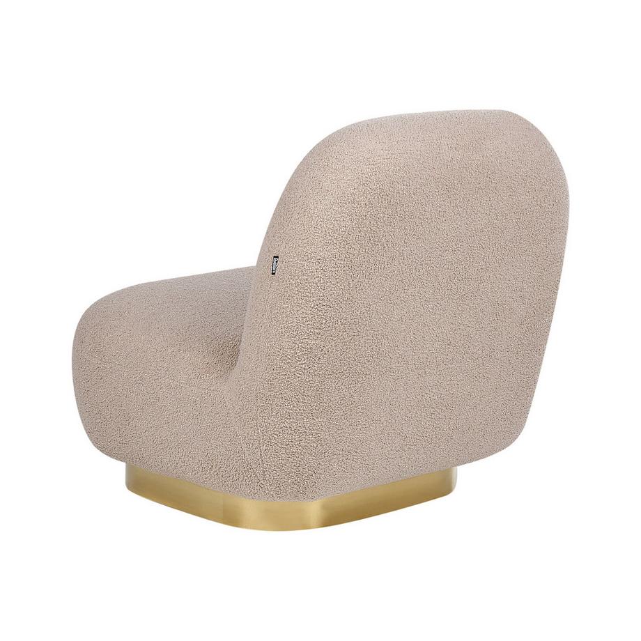 Beliani Fauteuil en Bouclé Glamour LOVIISA  