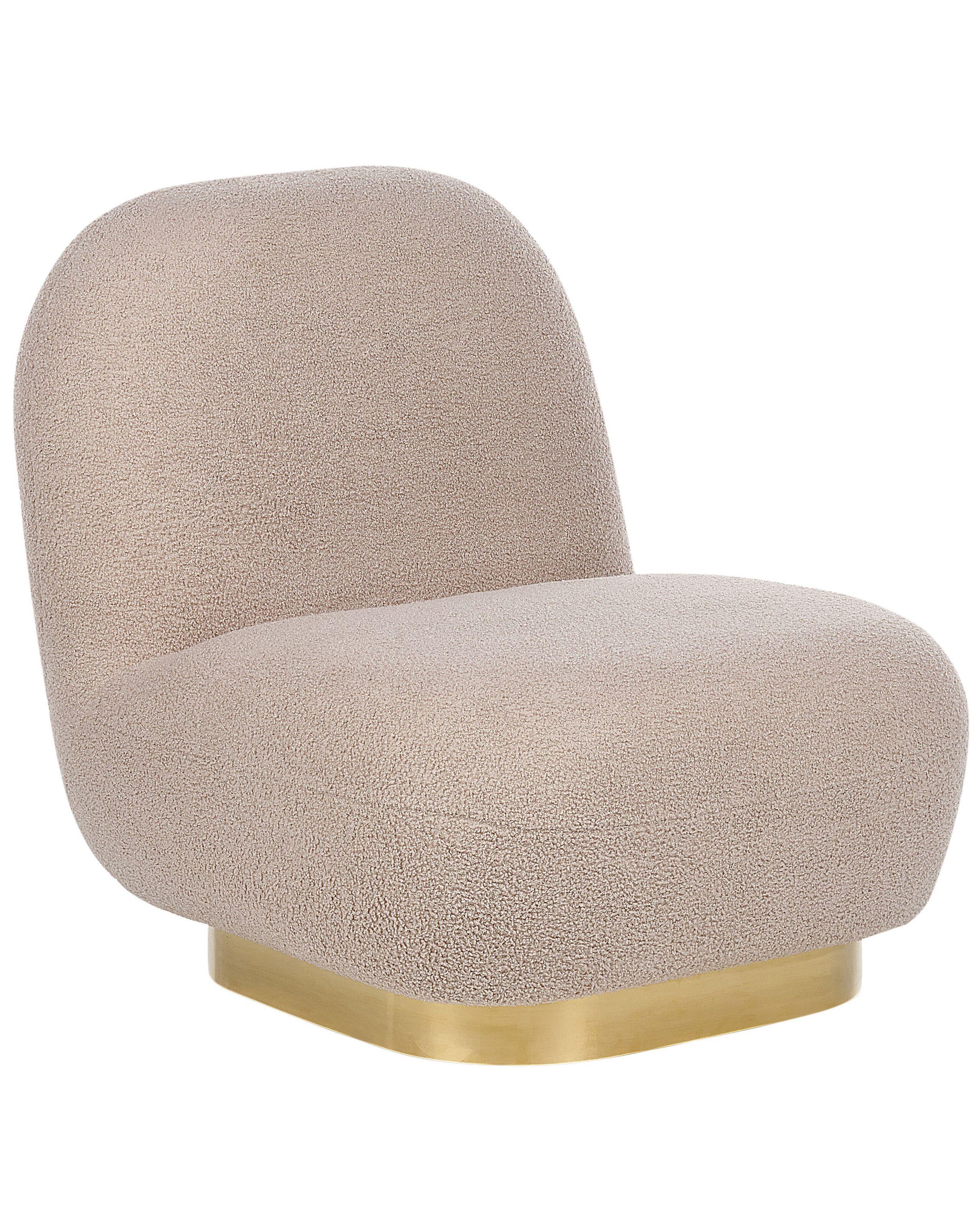 Beliani Fauteuil en Bouclé Moderne LOVIISA  