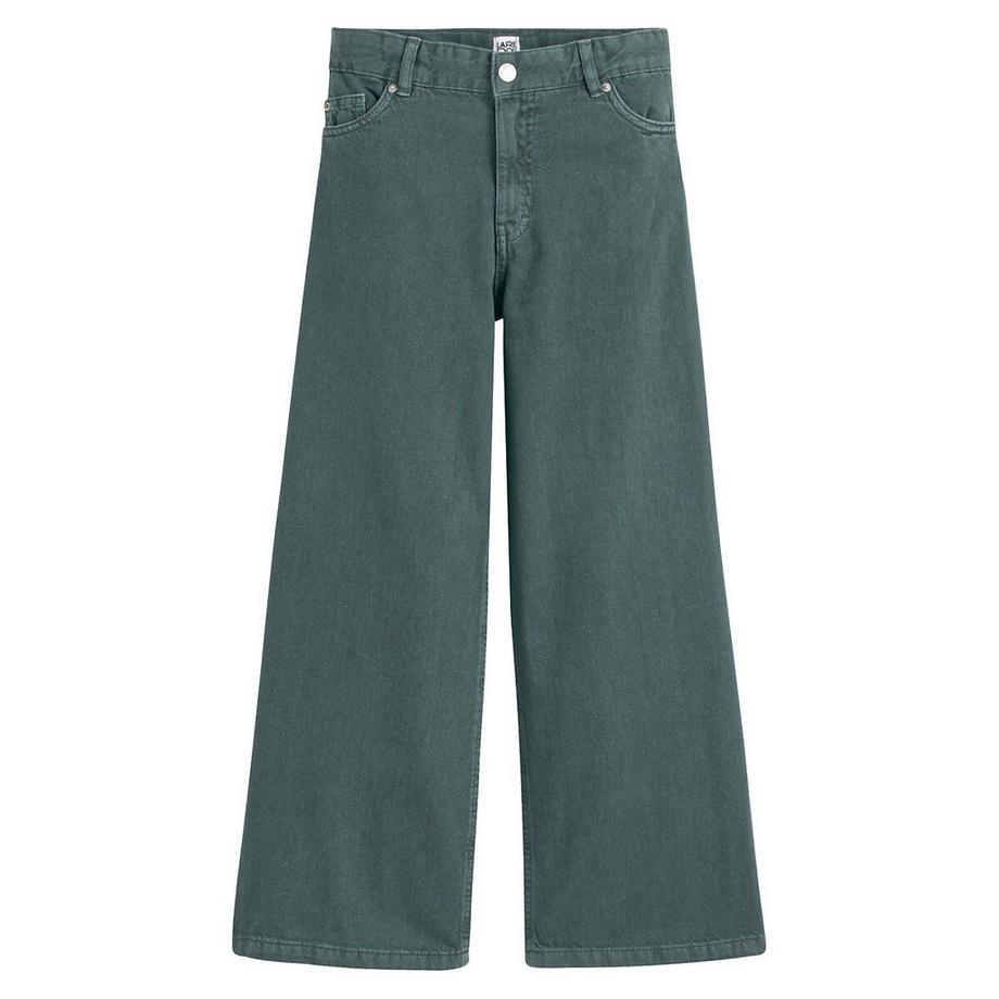 La Redoute Collections  Weite 5-Pocket-Hose aus Baumwolle 