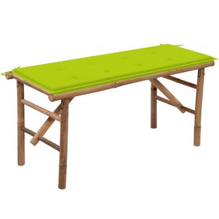 VidaXL Banc de jardin bambou  