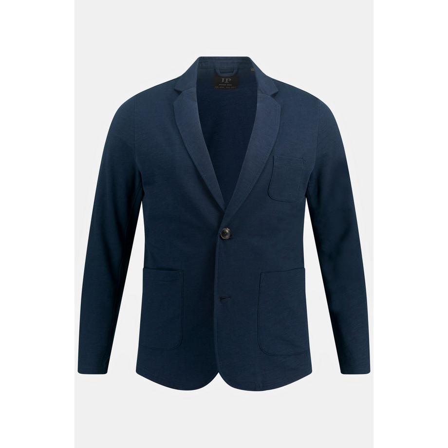 JP1880 Veston Molleton Flammé Col Revers Poches Plaquées  