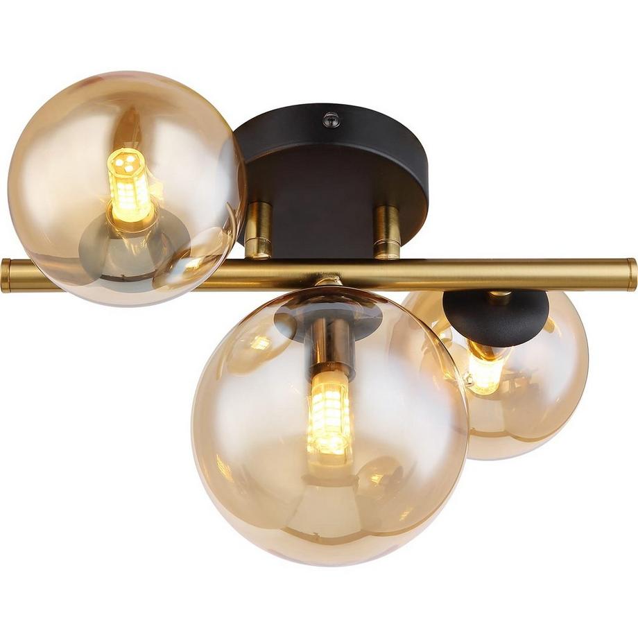 mutoni Applique murale Riha métal noir mat 3xG9 LED  