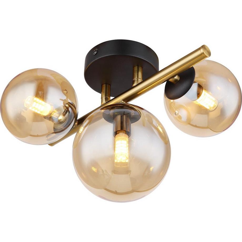 Applique murale Riha métal noir mat 3xG9 LED