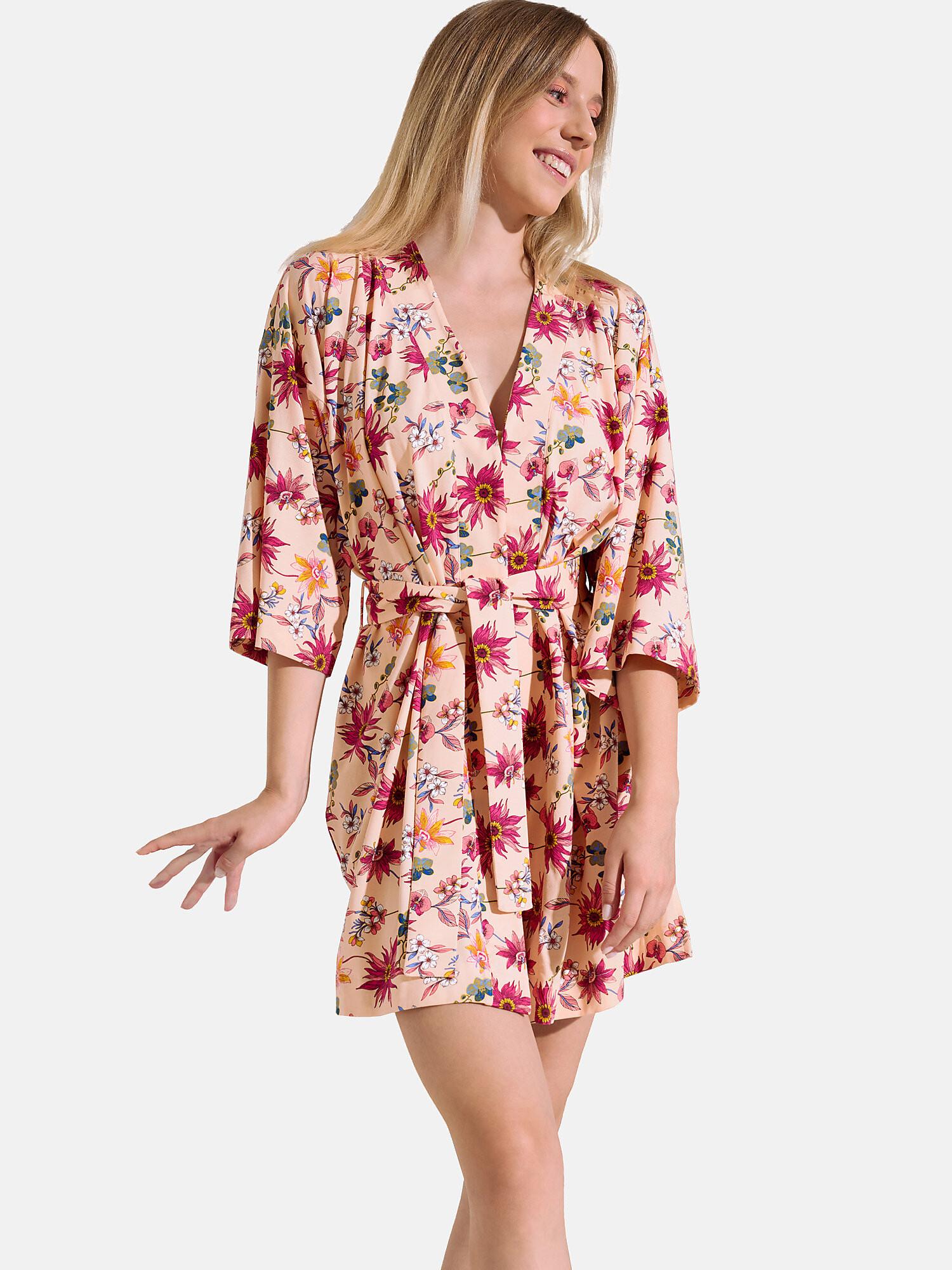 Image of Negligé Flowers Damen Orange S