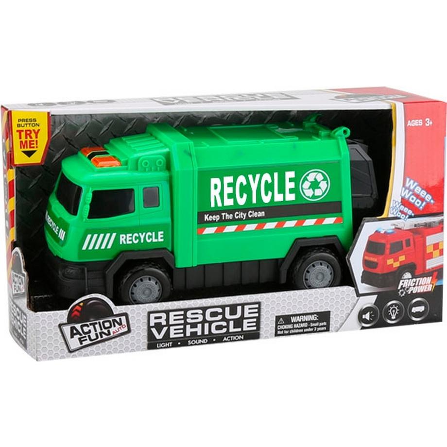 B2X  Action Amusant Camion Poubelle 