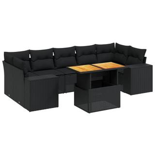 VidaXL set divano da giardino Polirattan  