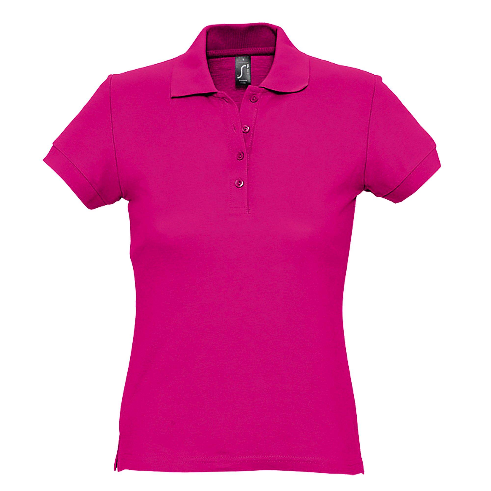 Image of Passion Poloshirt, Kurzarm Damen Fuchsia L