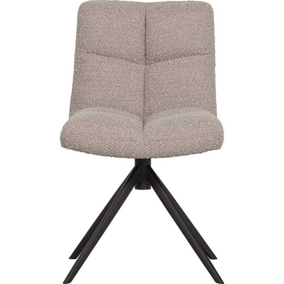 mutoni Sedia girevole Vinny Bouclé sabbia  