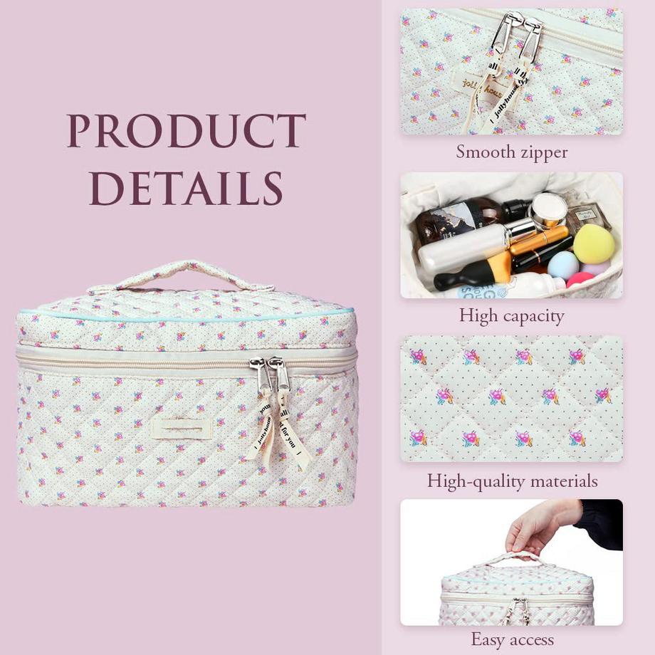 Only-bags.store Trousse de Voyage Matelassée  