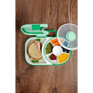 GöBe GöBe Lunchbox für Kinder mit Snackschleuder, Sage Mint  