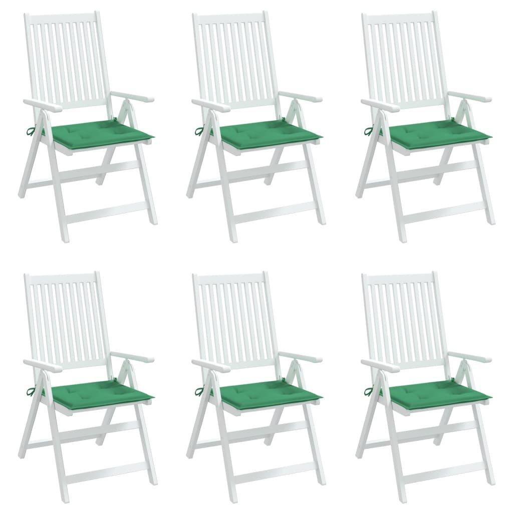 VidaXL Coussins de chaise de jardin 6 pcs tissu tissu  