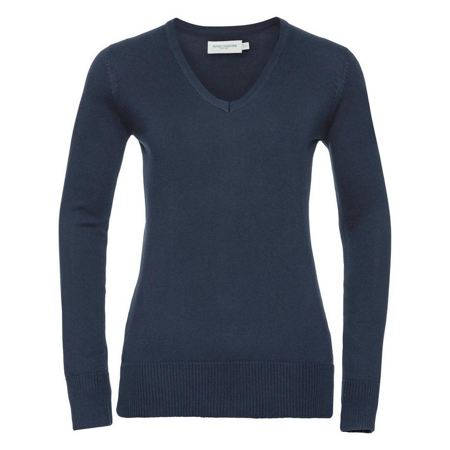 Russell V-Neck Strickpullover  
