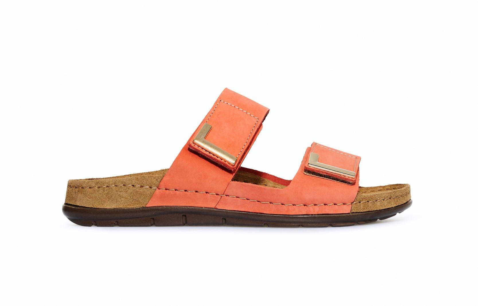 Image of Rodigo - Nubuk Sandale Damen Orange 42