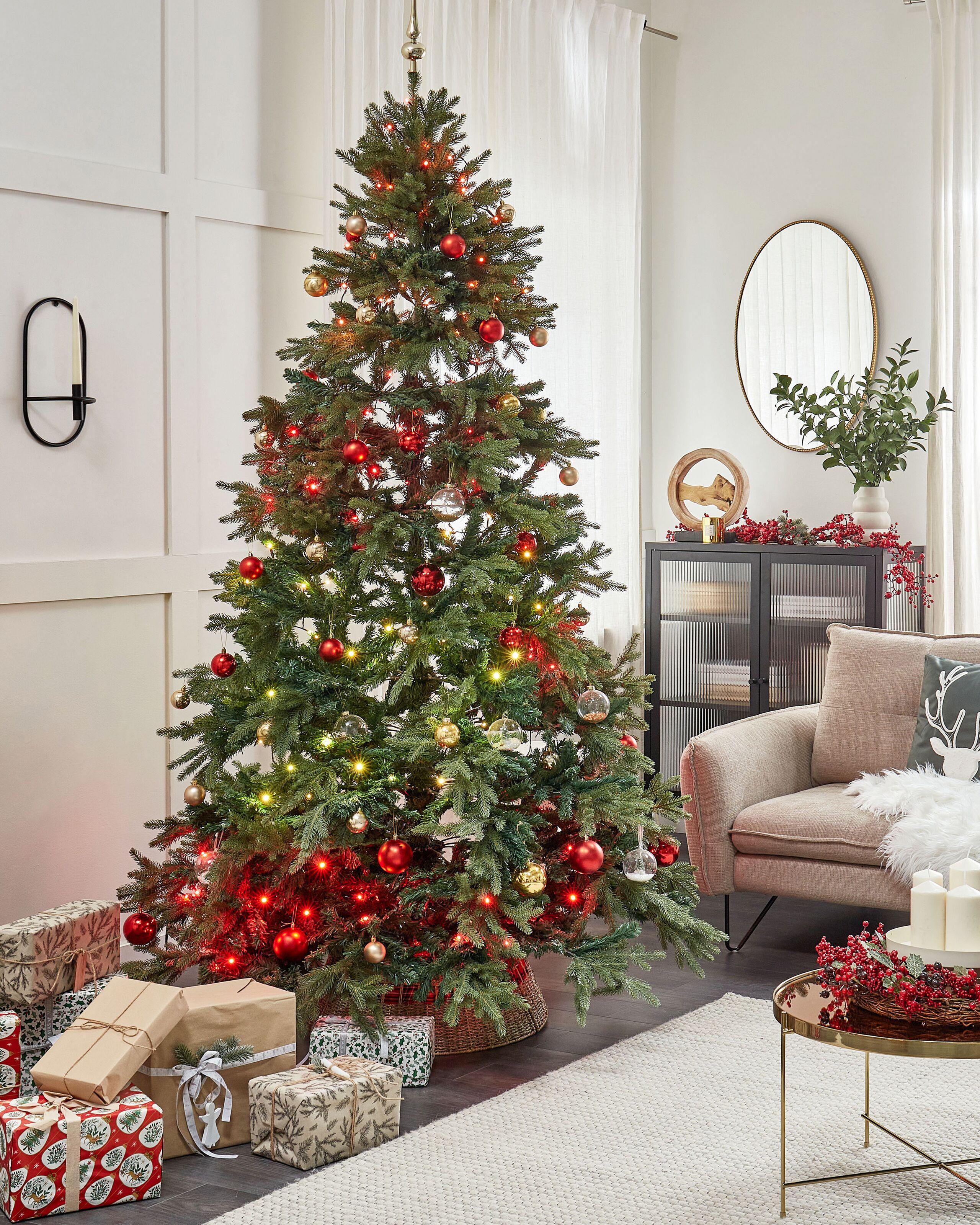 Beliani Weihnachtsbaum aus PVC Klassisch HUXLEY  