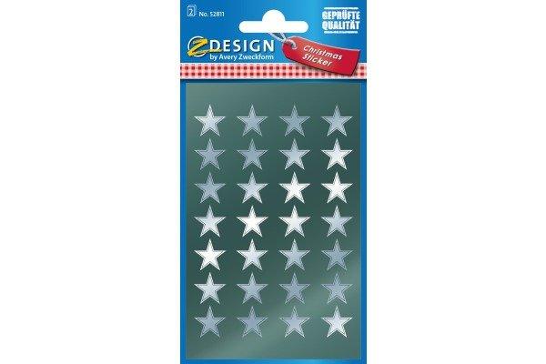 Z-DESIGN Z-DESIGN Sticker Sterne 52811 silber  