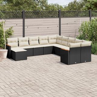 VidaXL set divano da giardino Polirattan  