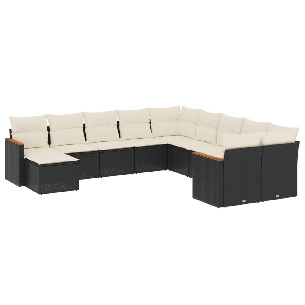 VidaXL set divano da giardino Polirattan  