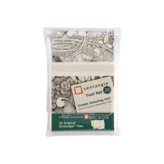 Sakura SAKURA Zentangle Tiles Z20TWGB 20 Stück weiss  
