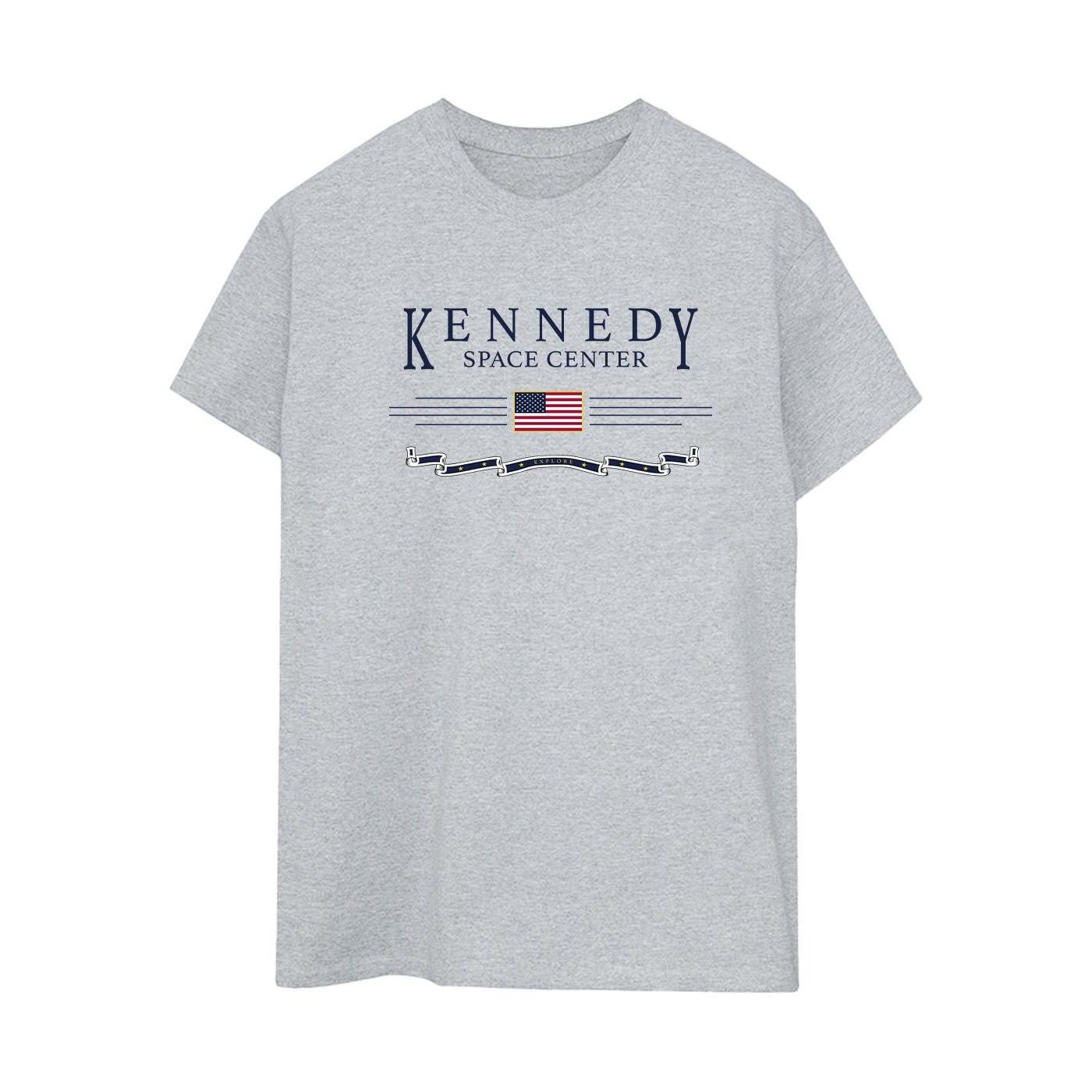 Image of Kennedy Space Centre Explore Tshirt Damen Grau XL