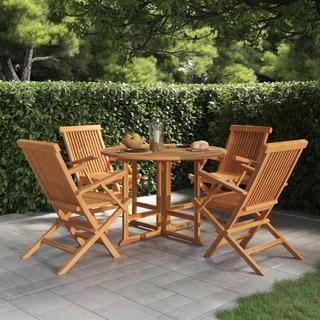 VidaXL set da pranzo per esterni Teak riciclato  