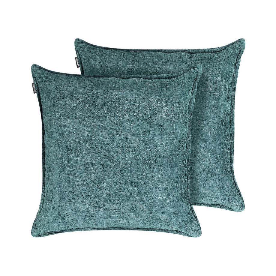 Beliani Dekokissen 2er Set aus Baumwolle Boho VERPIS  