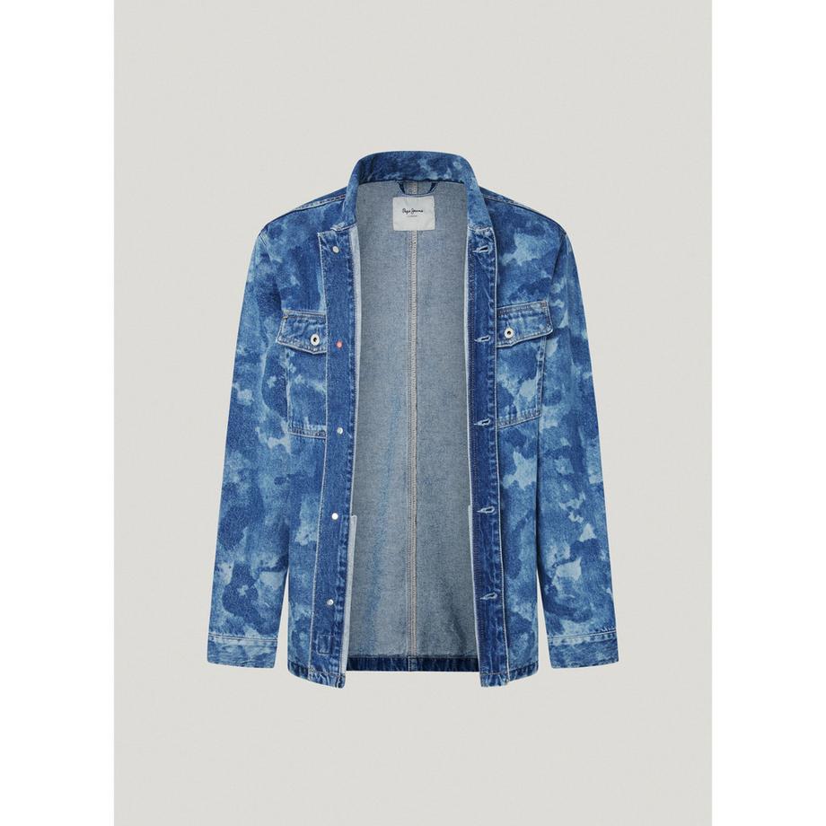 Pepe Jeans London Eaton Giacca in Jeans Camouflage  
