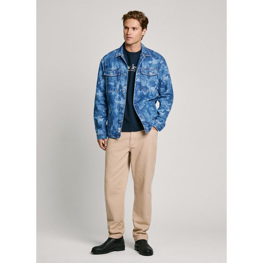 Pepe Jeans London Eaton Giacca in Jeans Camouflage  