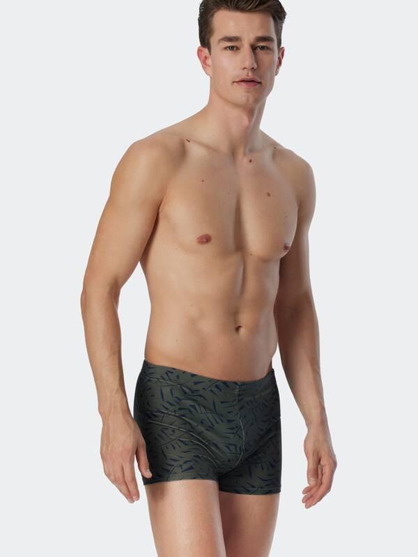 Schiesser Wave Aqua Pantaloncini da Bagno Retrò  