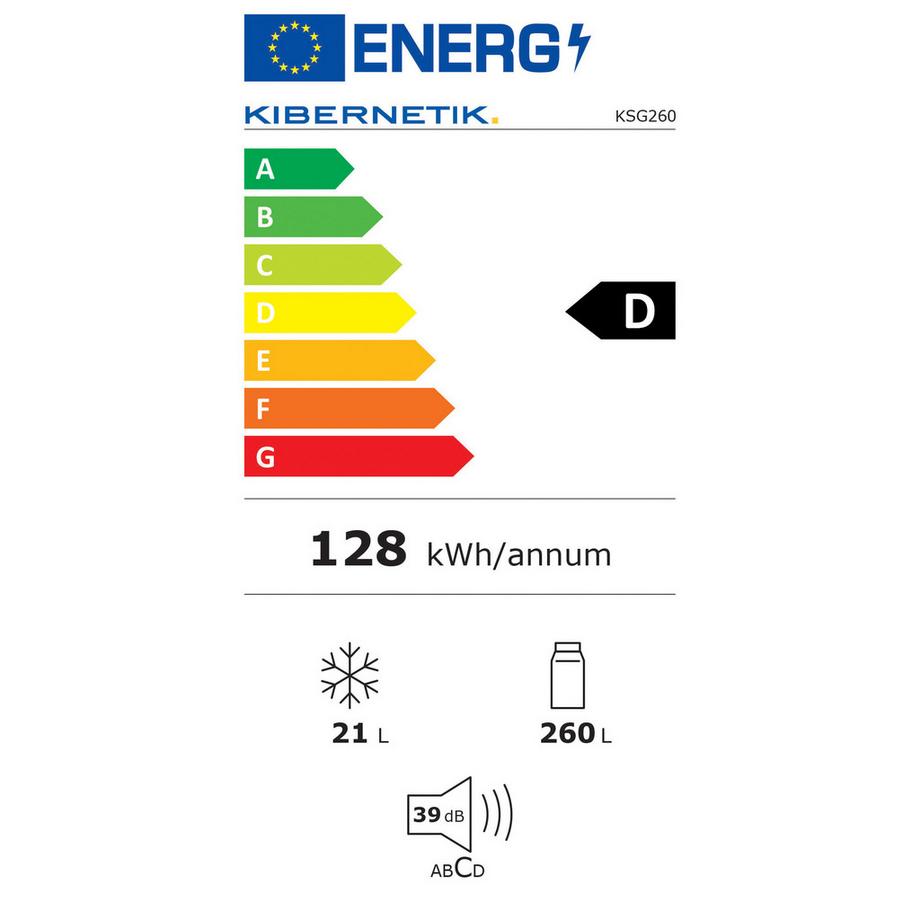 Kibernetik Retro Kühlschrank KSG260 schwarz  
