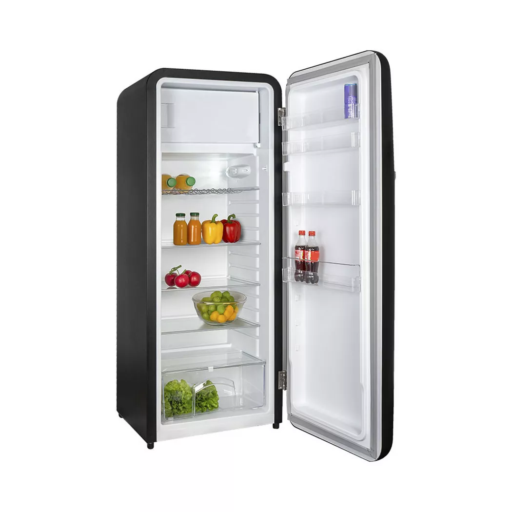 Kibernetik – Retro Kühlschrank KSG260 schwarz, One Size