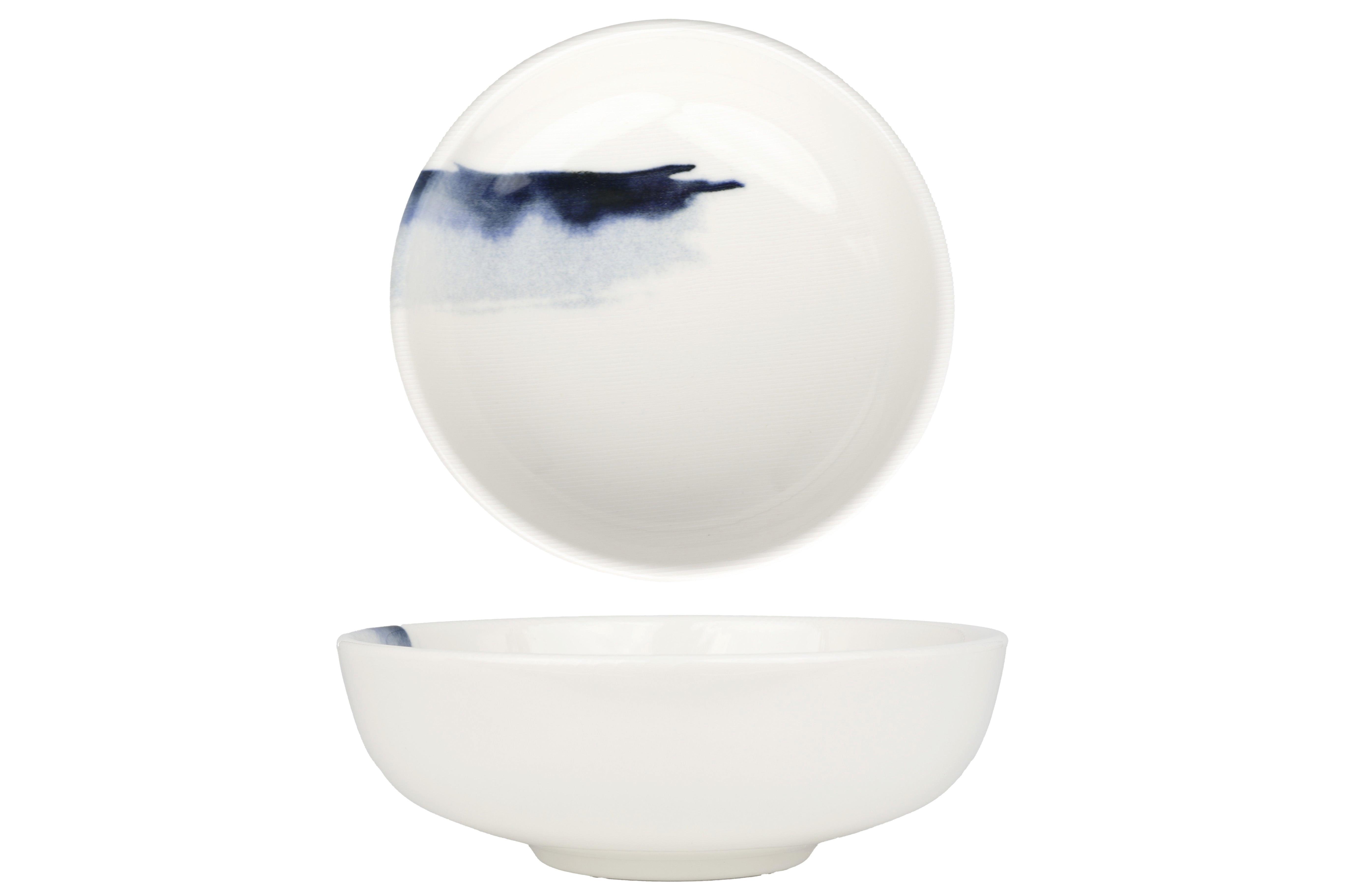 Bonna Bols - Blue Wave -  Porcelaine - lot de 6  