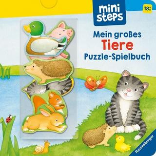 ministeps Mein grosses Tiere Puzzle-Spielbuch Nahrgang, Frauke; Neubacher-Fesser, Monika (Illustrationen) Copertina rigida 