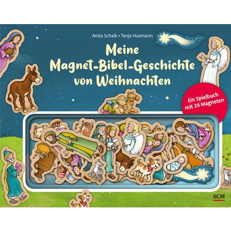 Meine Magnet-Bibel-Geschichte von Weihnachten Schalk, Anita; Husmann, Tanja (Illustrationen) Gebundene Ausgabe 