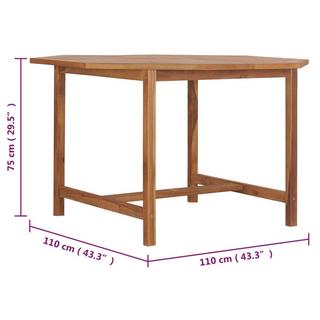 VidaXL Table de salle à manger de jardin bois  