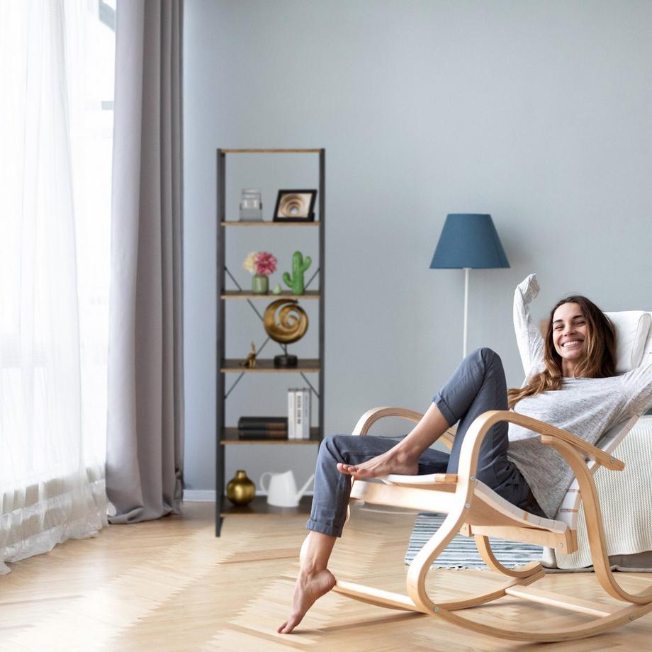 Northix Industrielles Bücherregal, 6 Ebenen  