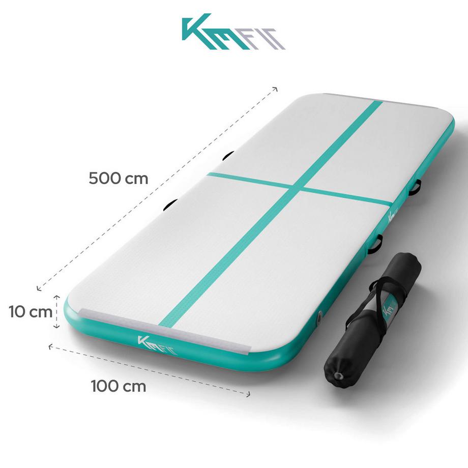 KM-Fit  Tappetino da ginnastica gonfiabile Airtrack Fitness Sport Gym Mat 5 m 