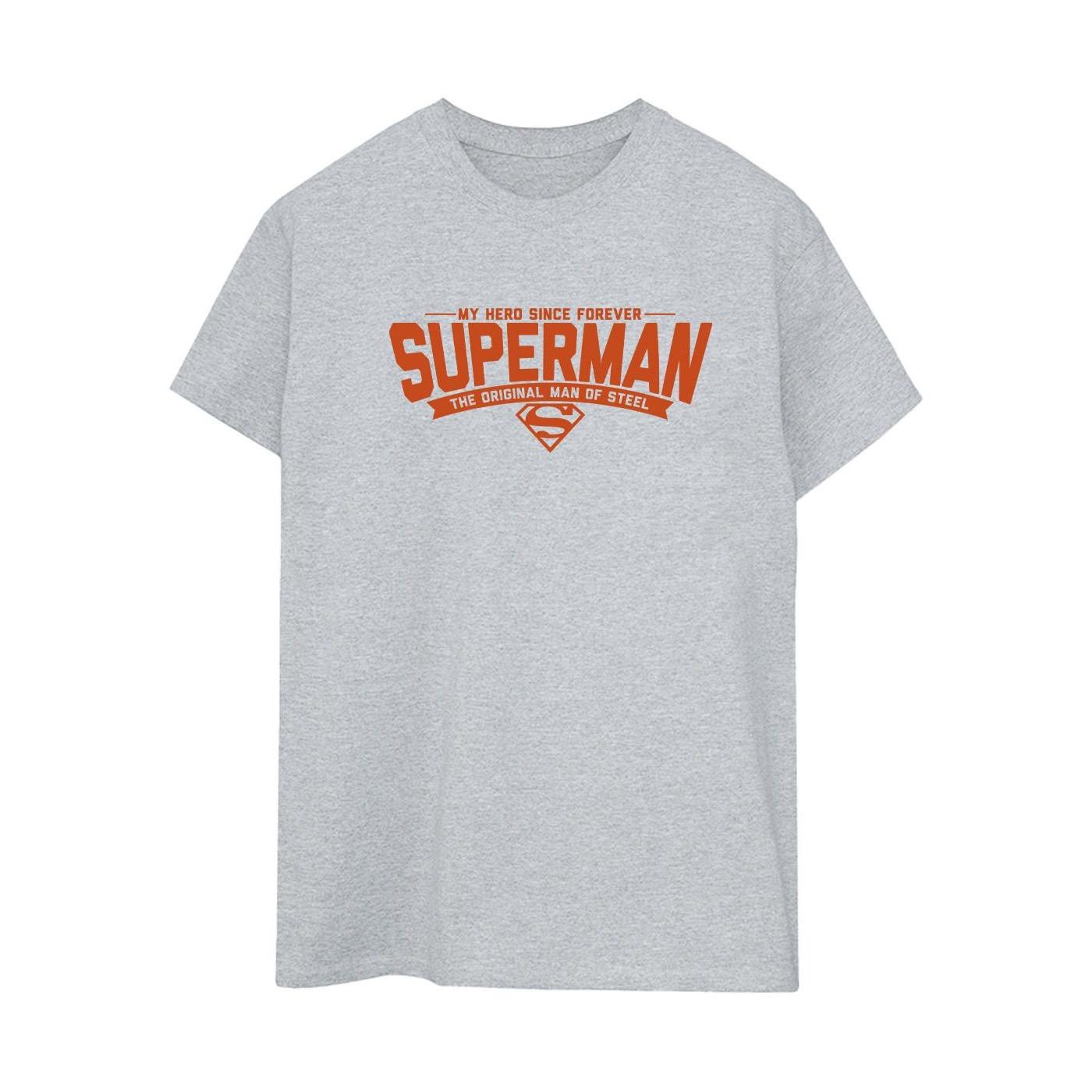 Image of Superman Hero Dad Tshirt Damen Grau XL