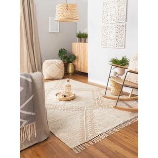 Benuta Tapis en coton Sydney Beige  