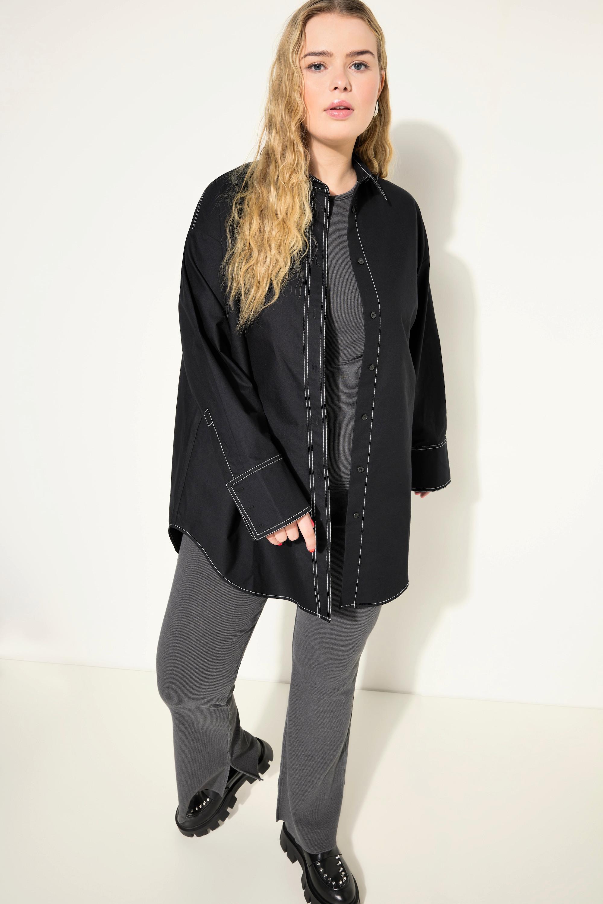 Studio Untold  Blouse oversized avec coutures fantaisie claires 