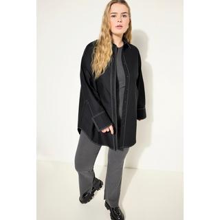 Studio Untold  Blusa dal taglio oversize con cuciture decorative chiare 