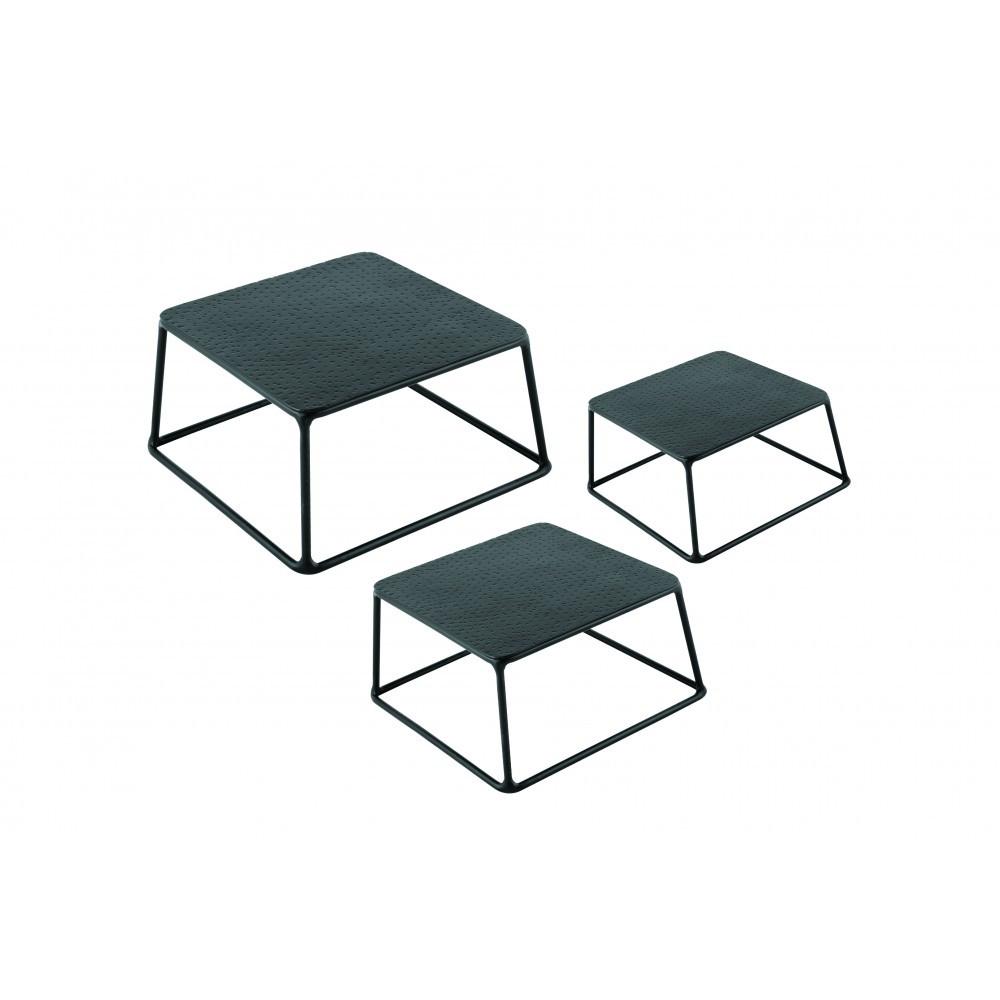 Image of Stapelbarer Quadratischer Buffetständer Set Mit 3 Unisex