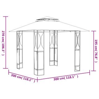 VidaXL gazebo Acciaio  