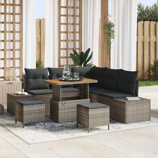 VidaXL Garten-sofa-set poly-rattan  