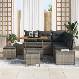 VidaXL Garten-sofa-set poly-rattan  