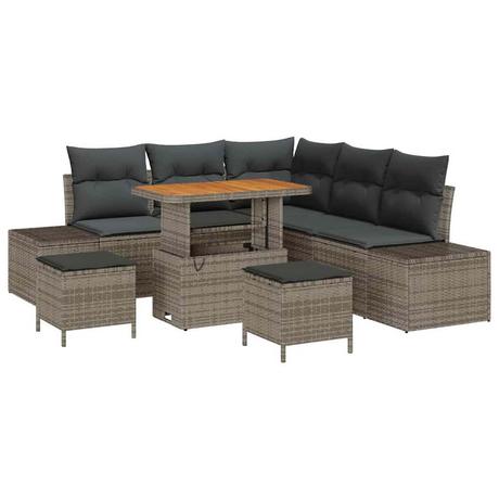 VidaXL Garten-sofa-set poly-rattan  