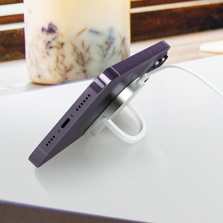 Akashi  Chargeur Magsafe 15W Akashi avec Support 