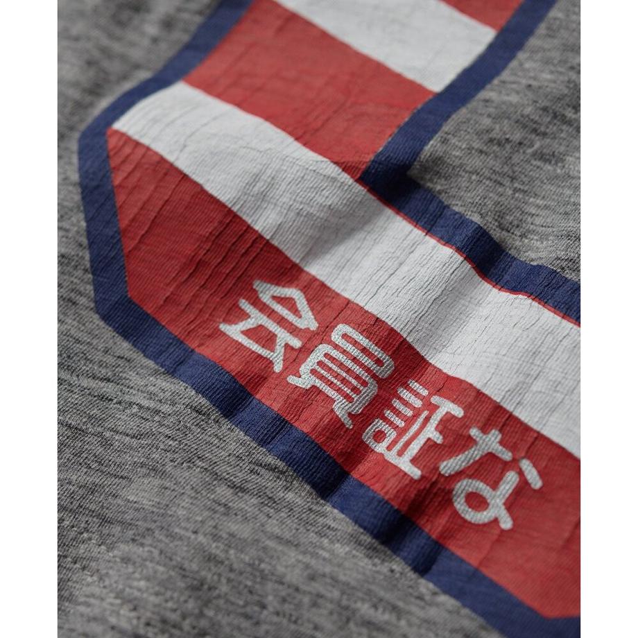 Superdry Osaka 6 T-shirt con stampa bandiera  